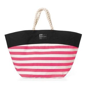 🦞3/$30🦞 Victoria’s Secret | Bright Pink Stripe Large Swim Tote Bag